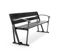 Byarums bruk Canapé Waterloo Lasure acajou noir. support noir