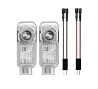 BYBEST 2 pcs Car Projecteur de Logo, pour Audi A1/S1 2008-2023 Voiture Interieur Accessoires Lumière de Bienvenue de Porte de Voiture
