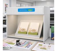 ByBoDi Cabine d'évaluation des Couleurs à LED, Cabine d'évaluation des Couleurs Textiles, Cabine Lumineuse Professionnelle pour l'impression de vêtements et de Tissus No45°Grandstand-Sixlight
