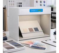 ByBoDi Cabine d'évaluation des Couleurs pour 4/5/6 Sources Lumineuses, Cabine d'évaluation des Couleurs Textiles, boîte Lumineuse/Cabine d'éclairage No45°Grandstand-Fivelight