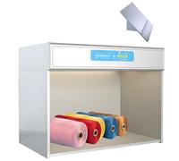 ByBoDi Cabine d'évaluation des Couleurs Textiles,4/5/6 Sources Lumineuses,Cabine d'évaluation des Couleurs,boîte/Cabine Lumineuse de Laboratoire pour l'évaluation des Couleurs 45°Grandstand-Fourlight