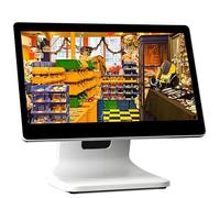 ByBoDi Caisse enregistreuse Intelligente à écran Tactile, écran LCD 15,6 Pouces, 4 Go de RAM, 64 Go de SSD, Windows 10 Pro, processeur N2930, pour la Vente au détail Singlescreen