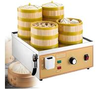 ByBoDi Cuiseur Vapeur électrique Professionnel, idéal pour Les dim sum, avec Alarme de surchauffe et de Manque d'eau, température précise de 30 à 110 °C, contrôle indépendant de l'eau 4holes-220V