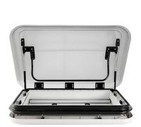 ByBoDi Fenêtre de Toit pour Camping-Car/Caravane, découpe 500/700/800 x 500 mm, avec éclairage LED, Grand hublot de Toit ouvrant pour Camping-Car 31.5x19.7Inch