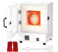 ByBoDi Four à moufle fermé de 1150 °C, Four électrique de 2000 W pour dégazage, Surveillance en Temps réel, Chaleur Uniforme pour la dentisterie, Les moules à Bijoux et la Fabrication de céramiques
