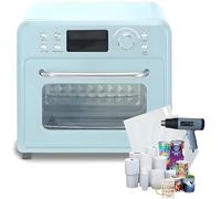 ByBoDi Four à Sublimation par Convection léger de 16 L, 1400 W, Chauffage à 360° avec Affichage numérique, pour Tasses, Verres et Bouteilles d'eau. 16L