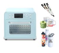 ByBoDi Four à Sublimation par Convection léger de 16 litres, Four à Sublimation pour Impression en Grande quantité, 1400 W, Chauffage à 360° avec Affichage numérique,pour Les Tasses,Les Verres 30L