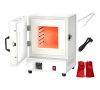 ByBoDi Four électrique de Fusion des métaux à 1150 °C (2102 °F),Four de 2000 W pour Cuisson complète, Four à moufle fermé pour Laboratoire,idéal pour la Fabrication de Bijoux,la Fonte de métaux