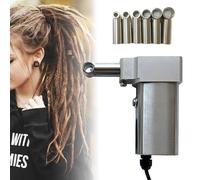ByBoDi Machine à Dreadlocks Portable, Machine à Dreadlocks Automatique, avec 6 Trous de Remplacement, 7 Vitesses réglables, Machine à Dreadlocks Facile à Utiliser