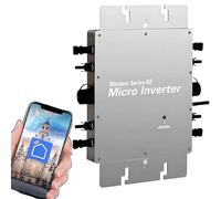 ByBoDi Micro-onduleur MPPT à Onde sinusoïdale Pure CC/CA, onduleur Solaire raccordé au réseau 110 V/220 V, étanche IP65, Micro-onduleur Solaire, pour Zones résidentielles, Zones commerciales 400W