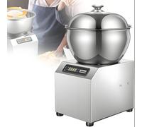 ByBoDi Pétrin électrique Professionnel 2 200 W avec minuterie, pétrin à pâte en Acier Inoxydable, pétrin électrique à Spirale 1 400 TR/Min à Double Rotation, pour Garniture de boulettes 5KG