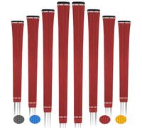 BYBOMYA Lot de 8 poignées de golf confortables en caoutchouc souple - Design bas conique - Expérience de swing rapide - Toutes saisons - 8 poignées antidérapantes pour club de golf - Pour homme et