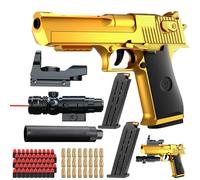 Bybykoi Spielzeug Pistole Kinder Pistole 1:1 Spielzeugpistole Wüstenadler M1911 for Kinder,Schaumstoff-Blaster Toy Gun