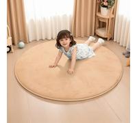 BYBYME Tapis de jeu pliable pour enfants, diamètre 120 cm, épaisseur 3 cm, avec base antidérapante, tapis doux en mousse à mémoire de forme pour bébés, enfants et tout-petits, idéal pour le salon et
