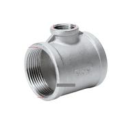 BYCIFRLG 1-1/2"-1" BSP Female Thread Tee Stainless Steel Butt Joint Coupler Plumbing Fittings