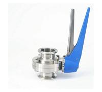 BYCIFRLG 1-1/2" 38mm SS304 Stainless Steel 1.5" Tri Clamp Valve Squeeze Trigger for Homebrew Dairy Product