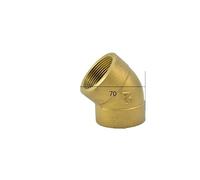 BYCIFRLG 1-1/2" BSPP Euqal Female Brass 45 Degree Elbow Pipe Fitting Coupler Connector Water Gas Oil