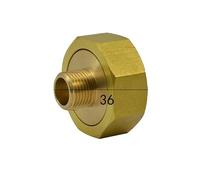 BYCIFRLG 1-1/2" Female to 1/2" Male Brass Union Pipe Fitting Water Gas Oil for Water Meter