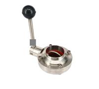 BYCIFRLG 1-1/4" 32mm SS304 Stainless Steel Weld Valve Brew Beer Dairy Product