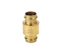 BYCIFRLG 1-1/4" Brass Double Card Compression Vertical Spring Check Valve for Plumbing Pipeline Valve V Type