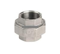 BYCIFRLG 1-1/4" BSP Internal Thread SS304 Pipe Fittings Female Connector for Plumbing Cast Pipe