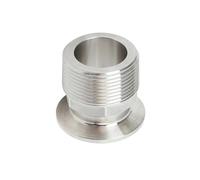 BYCIFRLG 1-1/4" NPT Male Threaded to 2" Tri Clamp 304 Stainless Steel Pipe Fitting Connector