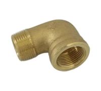 BYCIFRLG 1/2" 3/4" 1" 1-1/2" 2" bspt Female to Male 90 Degree Eblow Pipe Fitting Connector Coupler Brass Water Gas Fuel Oil(1-1l2-BSP-DN40)