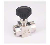 BYCIFRLG 1/2" BSP Female 304 Stainless Steel Flow Control Shut Off Needle Valve 915 PSI Water Gas Oil