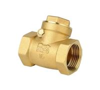 BYCIFRLG 1/2" BSP Female Thread Brass Swing Check Valve One Way Non-Return Valve for Water