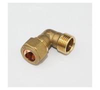 BYCIFRLG 1/2" BSP Male Thread Elbow Brass Fit 15mm OD Tube Coupler Adapter Connector Compression Fitting