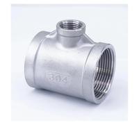 BYCIFRLG 1/2" BSP to 1-1/2" BSP Female Thread 304 Stainless Reducing Tee 3 Way Connector Pipe Fitting Water Oil air