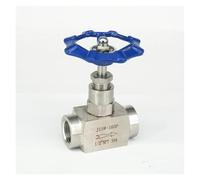 BYCIFRLG 1/2" NPT Female Needle Valve Flow Control 304 Stainless Steel with Blue Handle 2285 PSI