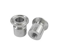 BYCIFRLG 1/2" NPT Female X 34mmTri Clamp TC34 304 Stainless Steel Pipe Fitting Connector Adapter