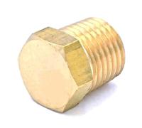 BYCIFRLG 1/2" NPT Male Hex End Cap Brass Pipe Fitting Connector Adapter Water Gas Oil Fuel