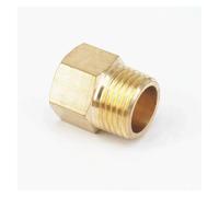 BYCIFRLG 1/2" NPT Male x 3/8" NPT Female Brass Pipe Fitting Connector Adapter for Pressure Gauge Air Gas Fuel Water