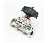 BYCIFRLG 1" 25mm 316 Stainless Steel 1.5" Tri Clamp Diaphragm Valve Food Industries