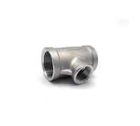 BYCIFRLG 1/4'' - 2'' NPT Female Thread Reducing Tee Type 304 Stainless Steel DN6 - DN50 Water Casting Pipe Fitting Joint 3 Ways Connector(1I4 to 1I8 to 1I4)