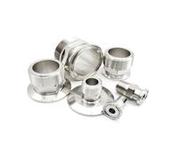 BYCIFRLG 1/4" 3/8" 1/2" 3/4" 1" -4" NPT Male x 0.5" 0.75" 1.5" 2" -4" Tri Clamp Connector Pipe Fitting 304 316L Stainless Steel(1-1l4-NPT-K64,SUS304)