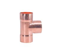 BYCIFRLG 1/4" 3/8" 1/2" 5/8" 8 10 12 15 16 19 22 25-159mm ID Copper End Feed Solder Tee 3 Ways Plumbing Fitting(ID 54mm Wall 2.0mm)