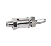 BYCIFRLG 1/4" BSP Male Thread 304 Stainless Steel Air Pressure Valve Release Valve 1mpa