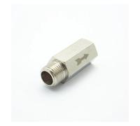 BYCIFRLG 1/4" BSP Male x 1/4" BSP Female Thread Brass Check Valve One Way Non-Return Valve for Water Oil Gas
