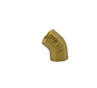 BYCIFRLG 1/4" BSPP Euqal Female Brass 45 Degree Elbow Pipe Fitting Coupler Connector Water Gas Oil