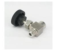 BYCIFRLG 1/4" BSPP Female to 1/4" BSPT Male 304 Stainless Steel Needle Valve Flow Control Gas Water Air