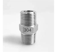 BYCIFRLG 1/4" BSPT Male to M8 M10-24 1/8" 1/4" 3/8"-1" BSP NPT Male Hex Nipple Coupling 304 Stainless Steel Pipe Fitting,1l4 BSPT Male SS304,3l4 BSPT