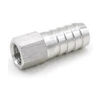 BYCIFRLG 1/4" Female to 16mm Barb Hose 304 Stainless Steel Splicer Barb Hose Tail Connector 98 Bar