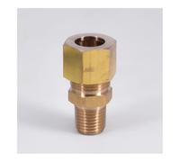 BYCIFRLG 1/4" NPT Male Fit 1/2" OD Tube Compression Union Brass Pipe Fitting Connector Propane Water Gas Air Oil Fuel Hydaulic Pneumatic