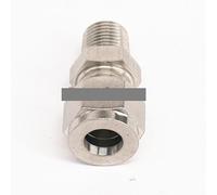 BYCIFRLG 1/4" NPT Male -Fit Tube OD 6mm 304 Stainless Steel Sleeve Ferrule Pneumatic Connector Fitting