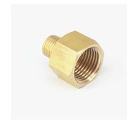 BYCIFRLG 1/4" NPT Male x 1/2" NPT Female Brass Pipe Fitting Connector Adapter for Pressure Gauge Air Gas Fuel Water Pressure 229 PSI