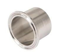 BYCIFRLG 1.5" 2" 2.5" 3" Tri Clamp Length 100mm 304 Stainless Welding Ferrule Pipe Fitting (2 inch TRI CLAMP_19MM)