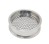 BYCIFRLG 1.5" 2" 3" 4" 6" 8" 10" 12" Tri Clamp SUS 304 Stainless Steel Doulbe Ferrule Filter Pipe Fitting for Beer(K217mm(8 inch TC))